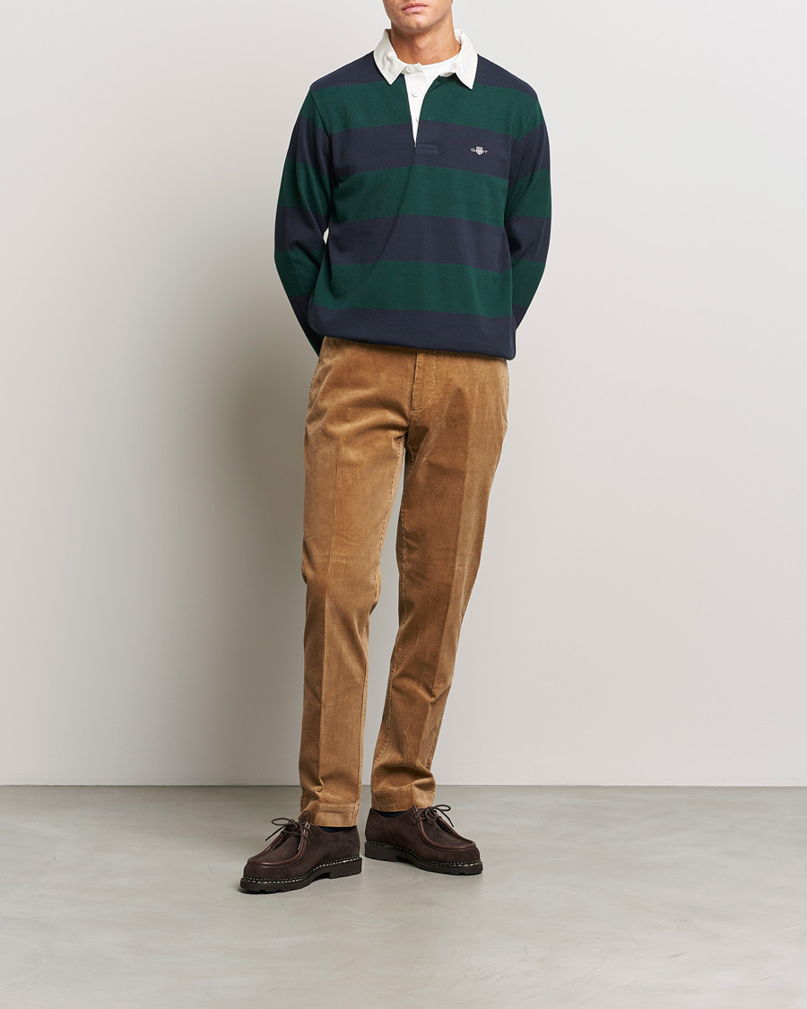 Uomini | Maglieria | GANT | Original Barstripe Heavy Rugger Tartan Green