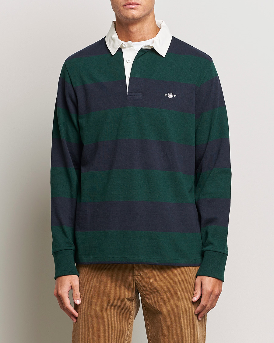 Uomini | Maglieria | GANT | Original Barstripe Heavy Rugger Tartan Green