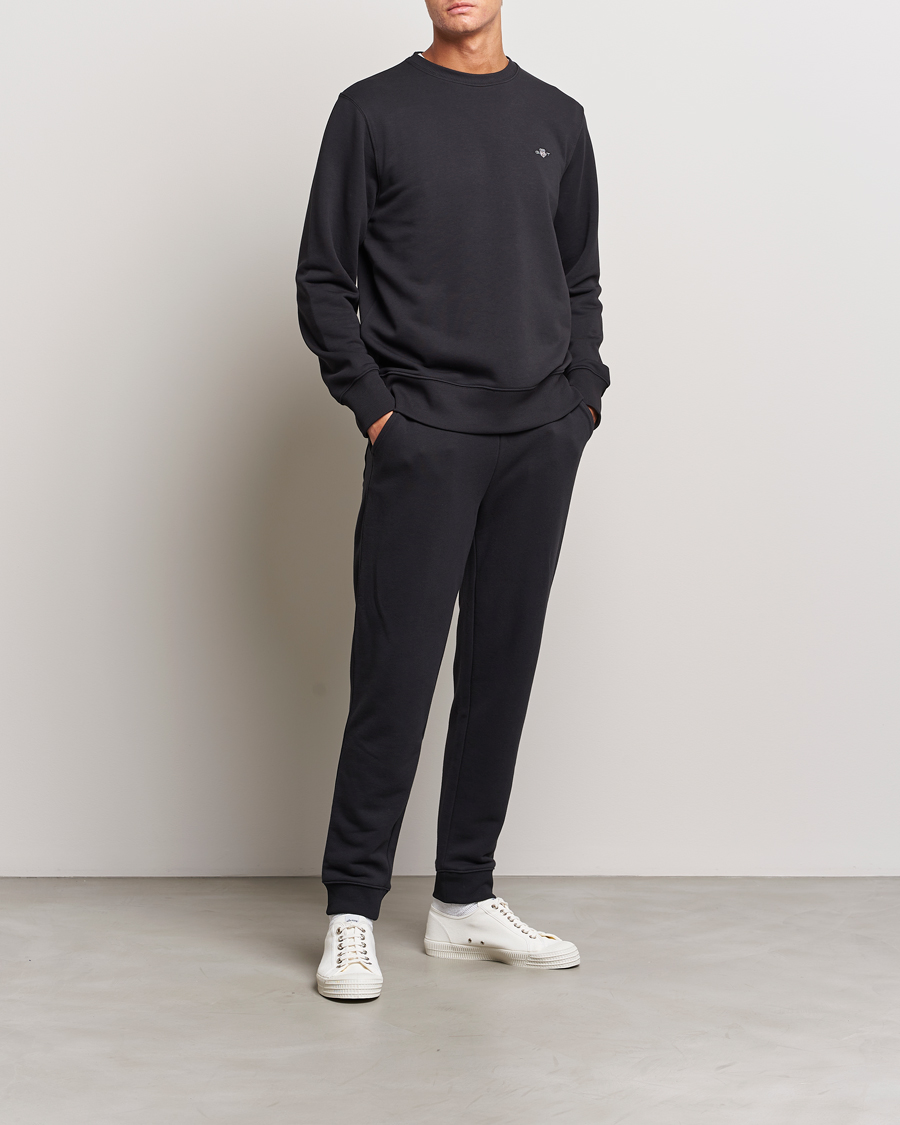 Uomini | Maglieria | Gant | Original Crew Neck Sweatshirt Black