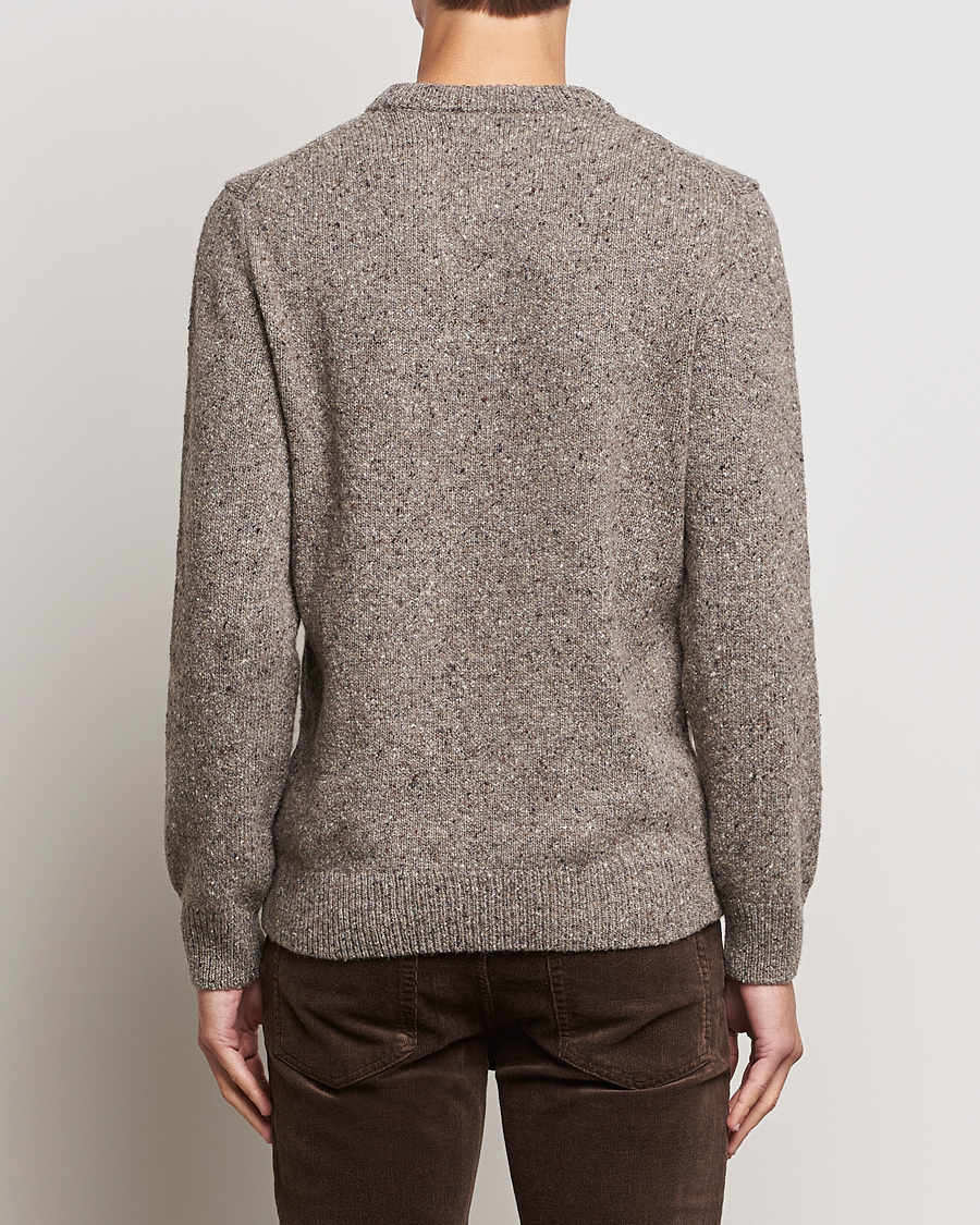 Uomini | Maglieria | GANT | Neps Donegal Crew Neck Sweater Dark Grey