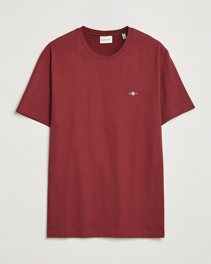 Uomini | T-shirt | GANT | The Original T-shirt Plumped Red
