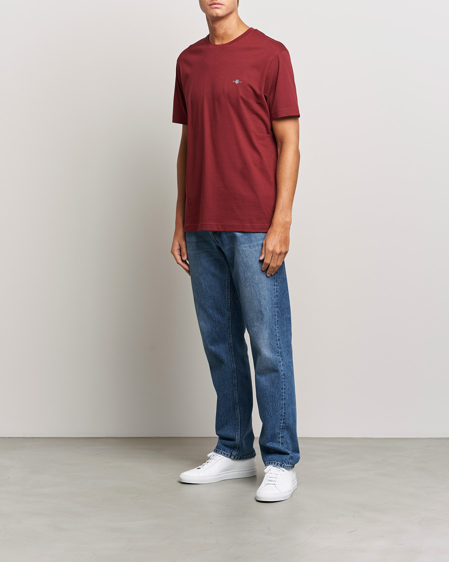 Uomini | T-shirt | GANT | The Original T-shirt Plumped Red