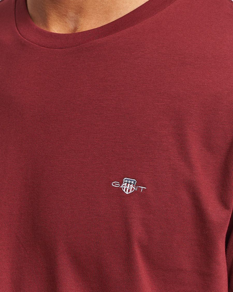 Uomini | T-shirt | GANT | The Original T-shirt Plumped Red