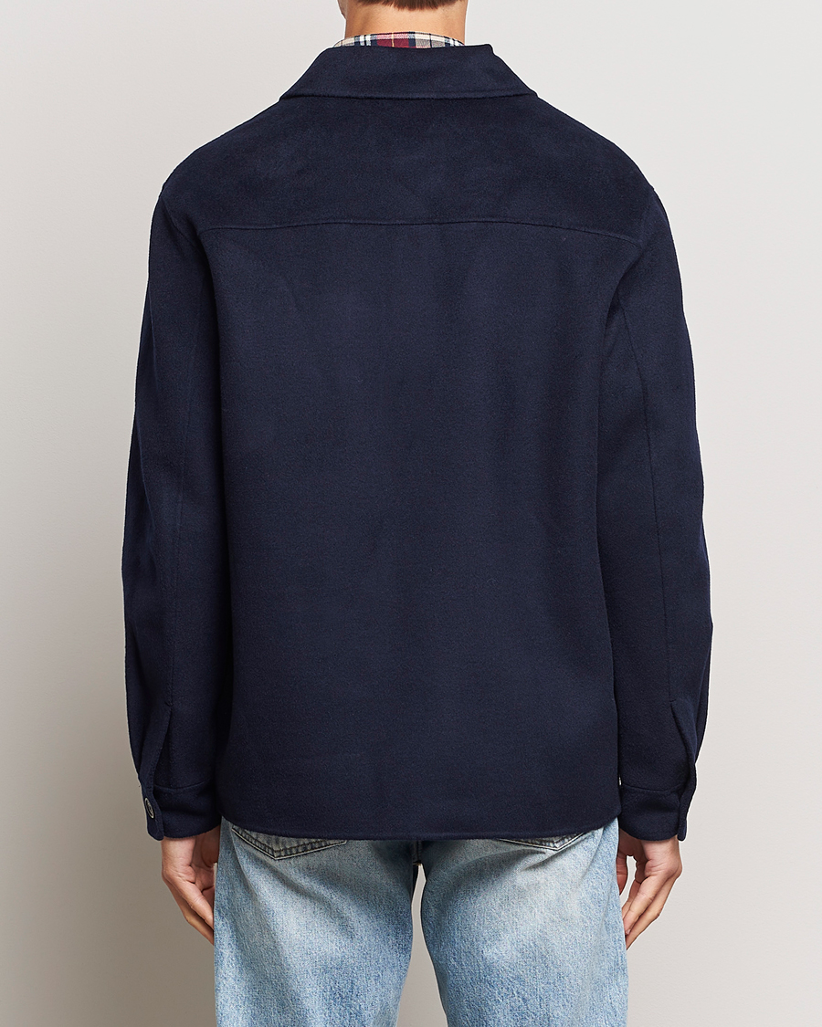 Uomini | Giacche | GANT | Wool Pocket Shirt Jacket Evening Blue