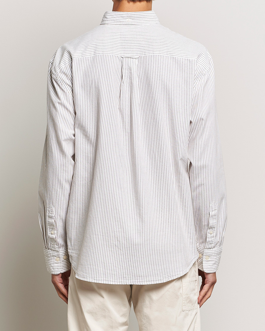 Uomini | Camicie | GANT | Regular Fit Archive Oxford Striped Shirt Eggshell