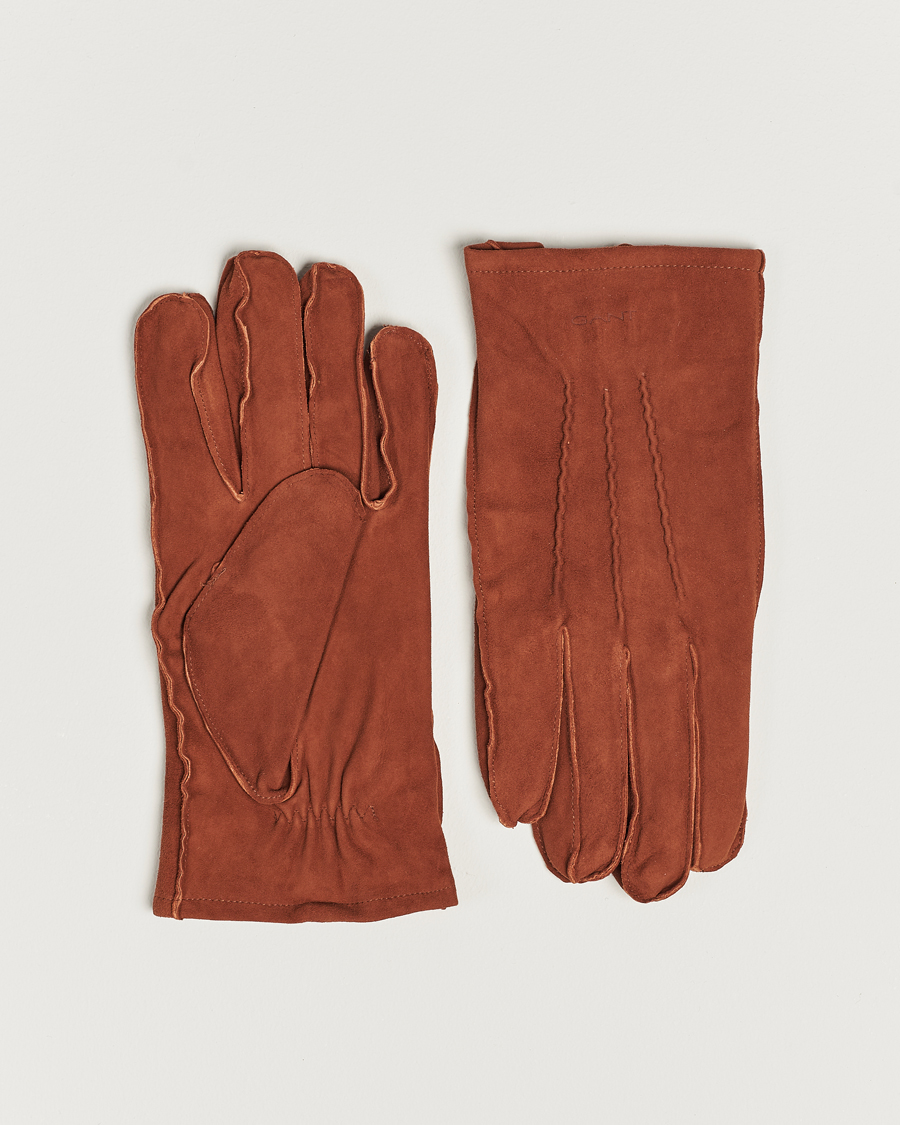 Uomini | GANT Classic Suede Gloves Clay Brown | Gant | Classic Suede Gloves Clay Brown