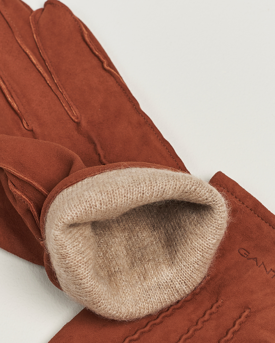 Uomini | GANT Classic Suede Gloves Clay Brown | Gant | Classic Suede Gloves Clay Brown