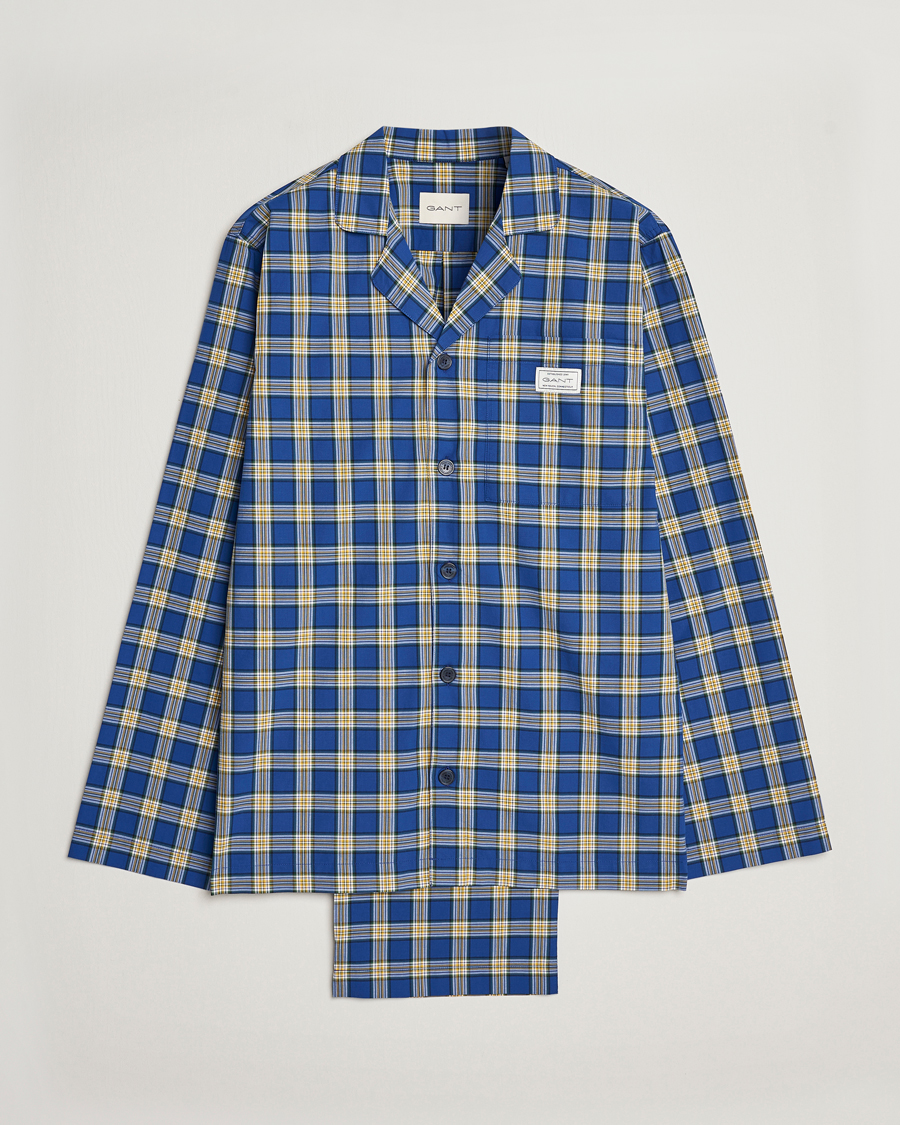 Uomini | Accappatoi & Pigiami | Gant | Checked Pyjama Set College Blue