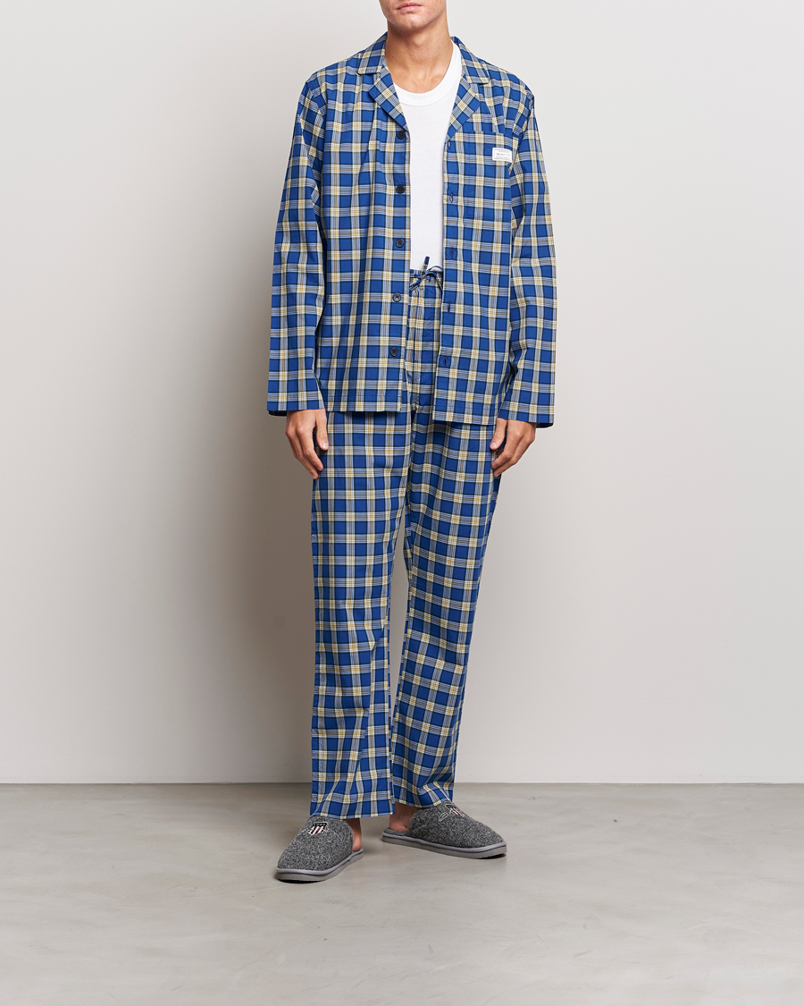 Uomini | Accappatoi & Pigiami | Gant | Checked Pyjama Set College Blue