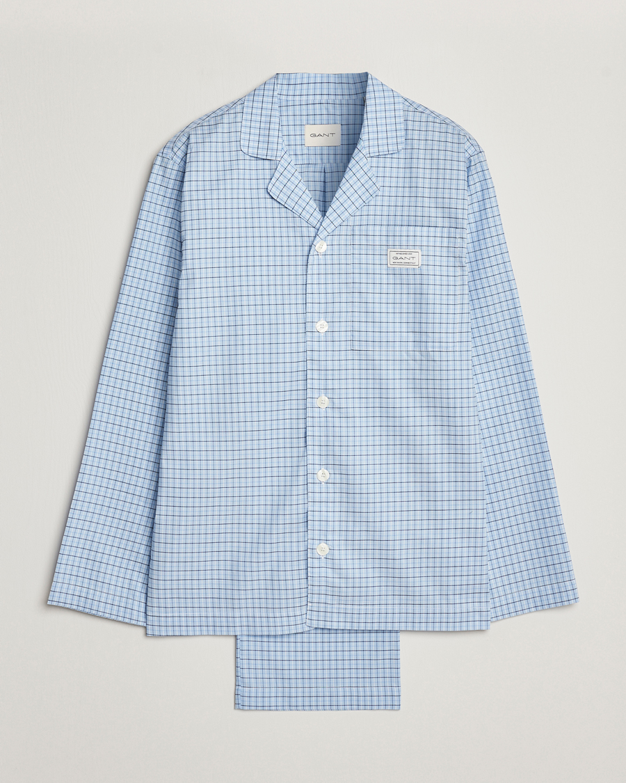 Uomini | Accappatoi & Pigiami | Gant | Checked Pyjama Set Capri Blue