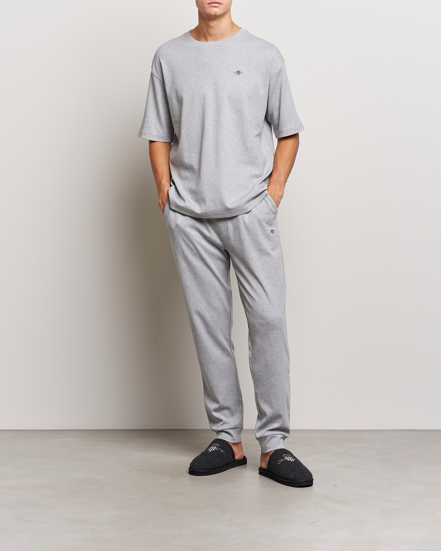 Uomini | Accappatoi & Pigiami | Gant | Premium Loungewear Set Grey Melange