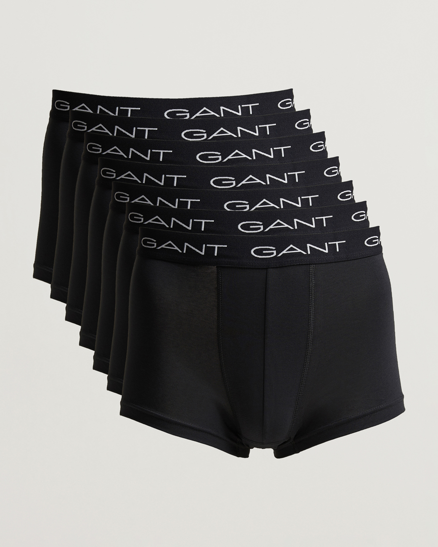 Uomini | Biancheria intima | Gant | 7-Pack Trunk Black