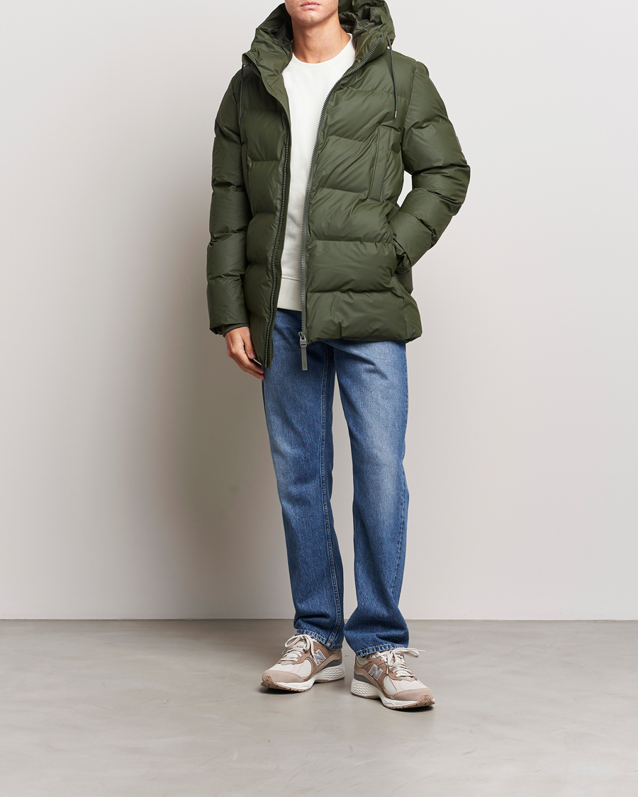 Uomini | Giacche | RAINS | Alta Puffer Parka Green