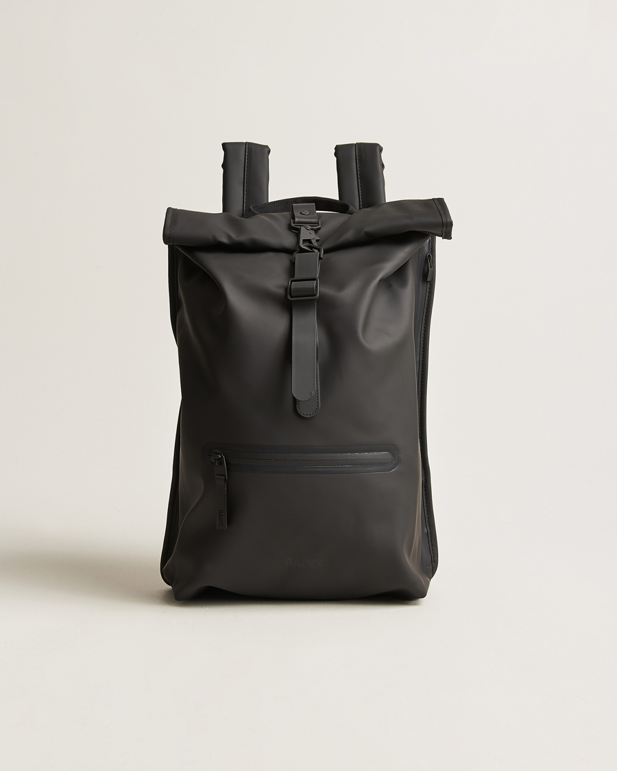 Uomini | Borse | RAINS | Rolltop Rucksack Black