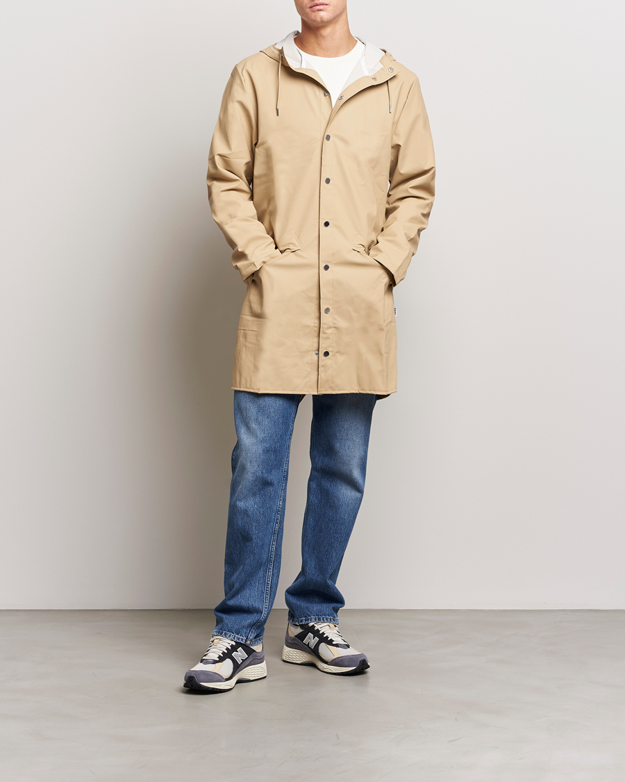Uomini | Giacche | RAINS | Long Jacket Sand