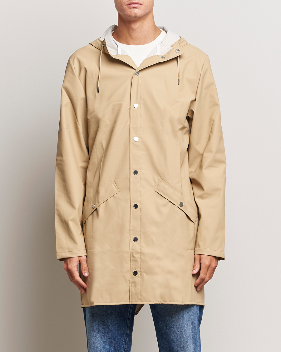 Uomini | Giacche | RAINS | Long Jacket Sand