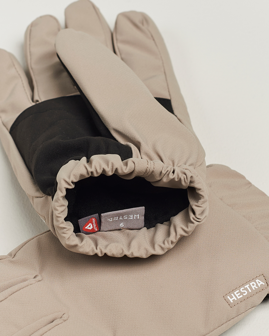 Uomini | Hestra Axis Primaloft Waterproof Glove Beige | Hestra | Axis Primaloft Waterproof Glove Beige