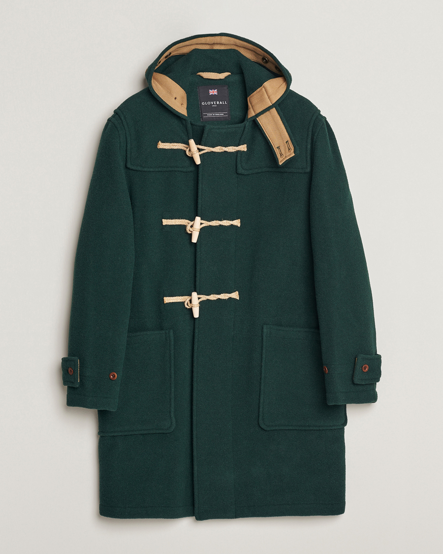 Uomini | Giacche | Gloverall | 575 Monty Original Duffle Coat Pine Green