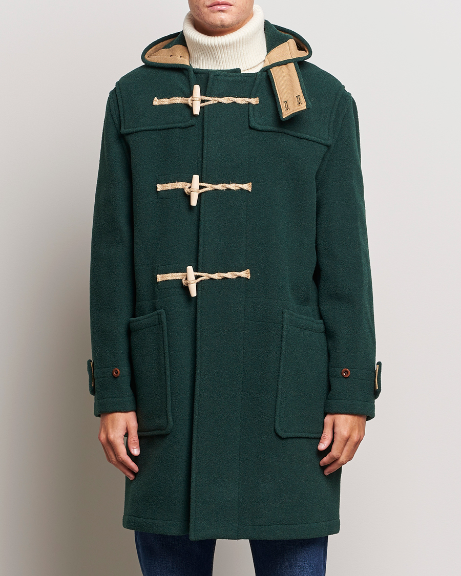 Uomini | Giacche | Gloverall | 575 Monty Original Duffle Coat Pine Green
