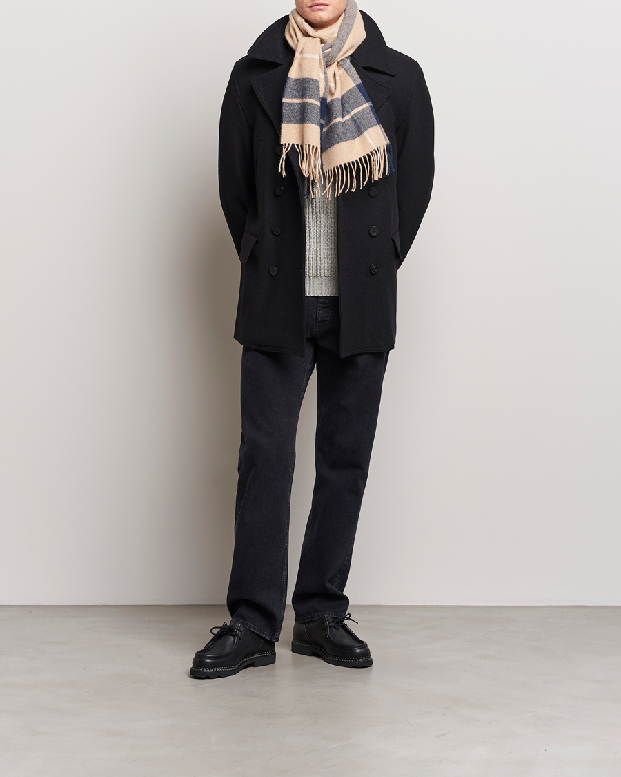 Uomini | Giacche | Gloverall | Churchill Reefer Peacoat Black