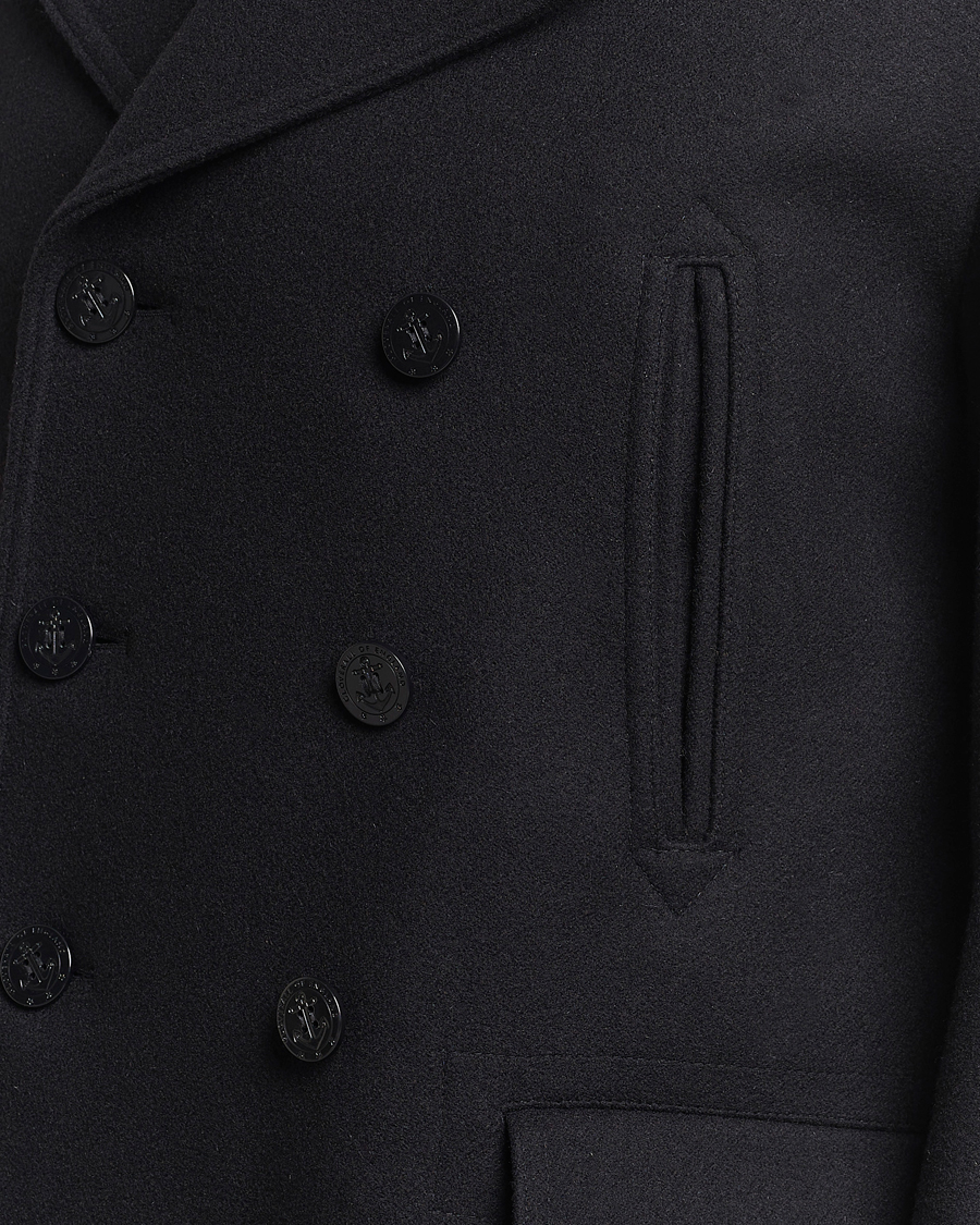 Uomini | Giacche | Gloverall | Churchill Reefer Peacoat Black