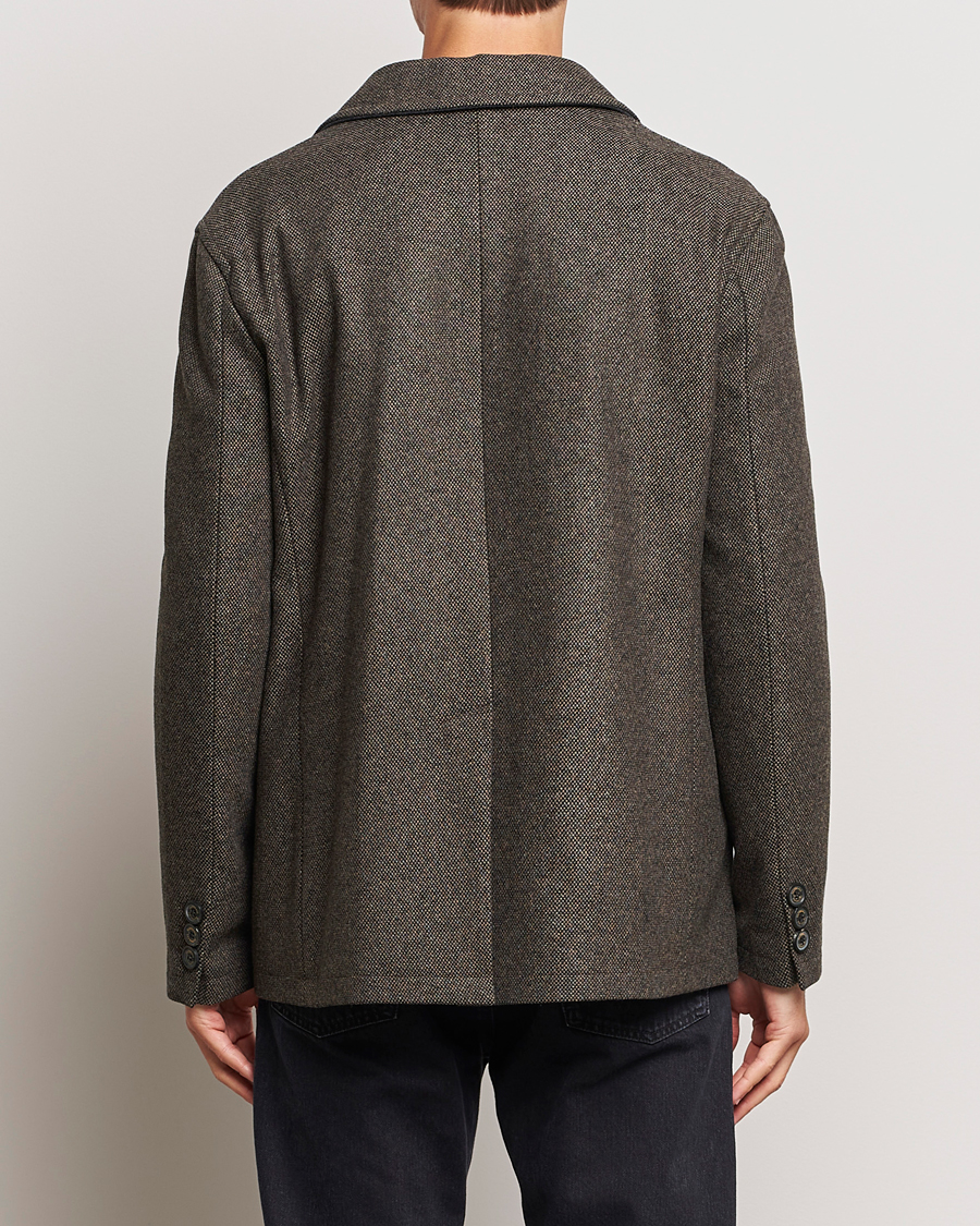 Uomini | Giacche | Gloverall | Wool Worker Shirt Jacket Black/White