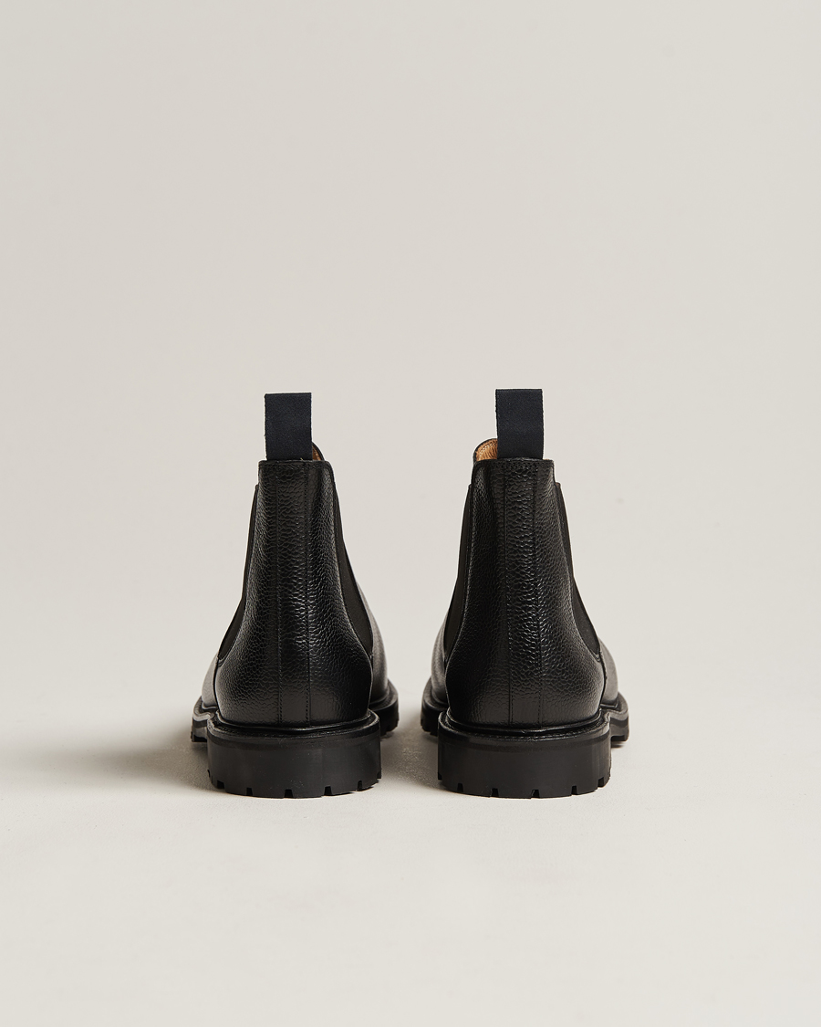 Uomini | Stivali | Crockett & Jones | Chelsea 11 Black Calf Grained