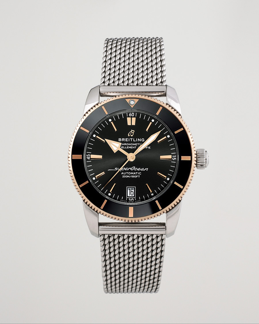 Uomini | Breitling Pre-Owned Superocean Heritage 42 UB2010 Steel Black | Breitling Pre-Owned | Superocean Heritage 42 UB2010 Steel Black