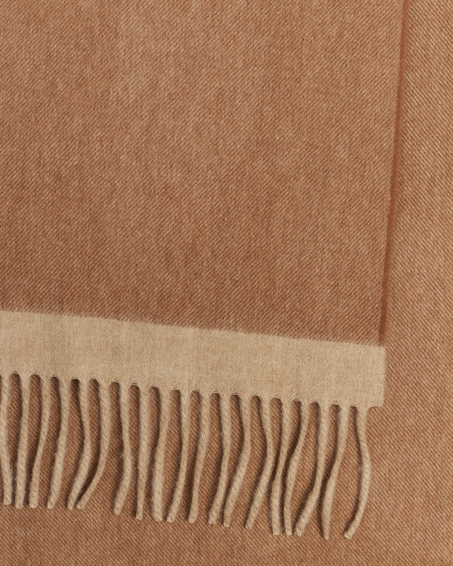 Uomini | Begg & Co Solid Board Wool/Cashmere Scarf Warm Natural | Begg & Co | Solid Board Wool/Cashmere Scarf Warm Natural