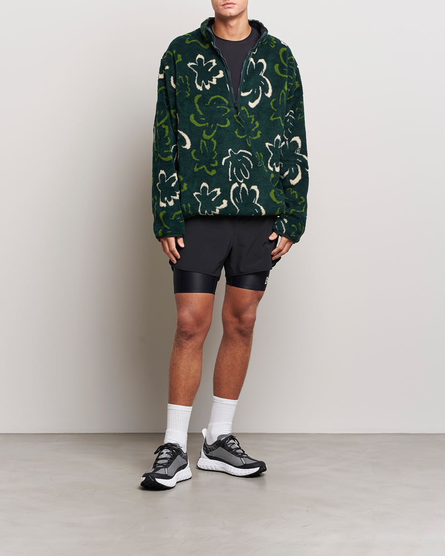 Uomini | Pantaloncini | District Vision | Layered Pocketed Trail Shorts Black