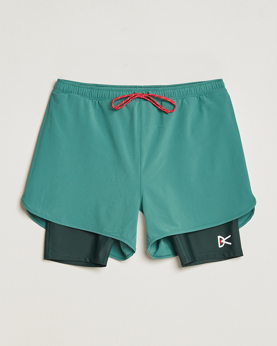 Uomini | Pantaloncini | District Vision | Layered Pocketed Trail Shorts Pine