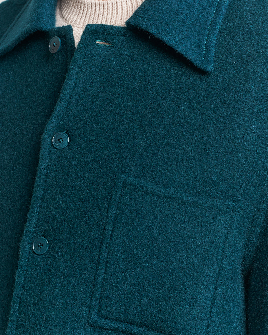 Uomini | Camicie | Lanvin | Wool/Mohair Overshirt Dragon