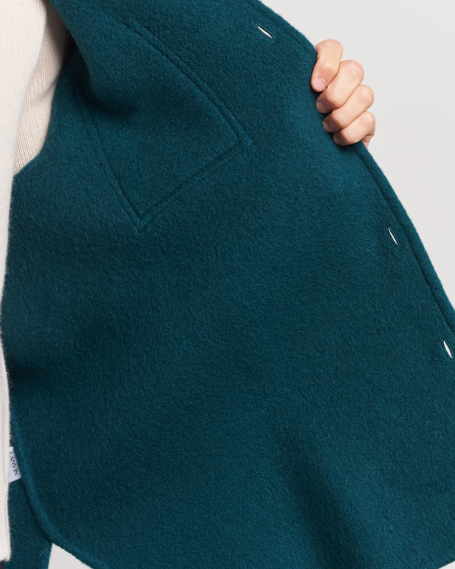 Uomini | Camicie | Lanvin | Wool/Mohair Overshirt Dragon