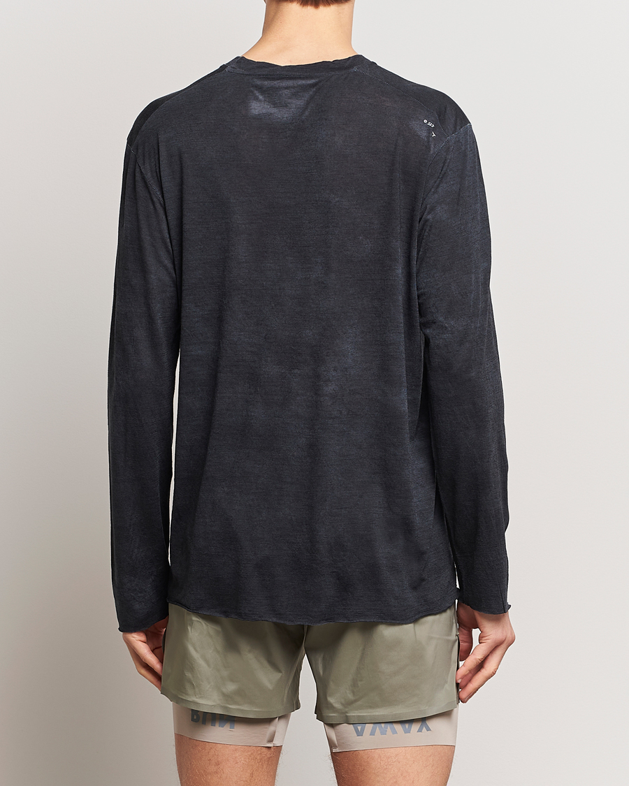 Uomini | T-shirt | Satisfy | CloudMerino Long Sleeve T-Shirt Batik Black