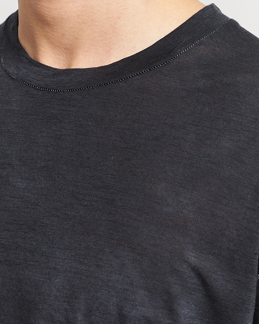 Uomini | T-shirt | Satisfy | CloudMerino Long Sleeve T-Shirt Batik Black