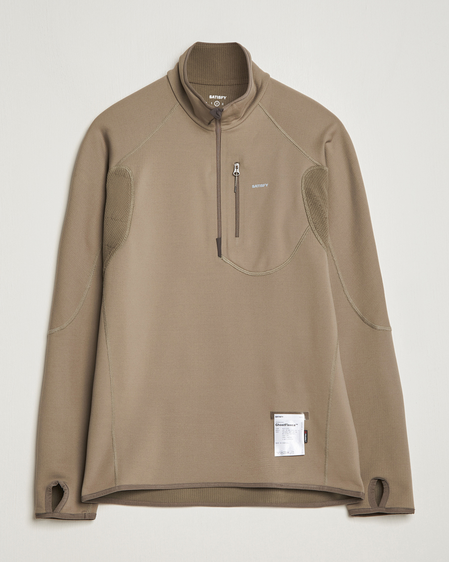 Uomini | Maglieria | Satisfy | GhostFleece Half Zip Smoky Quartz