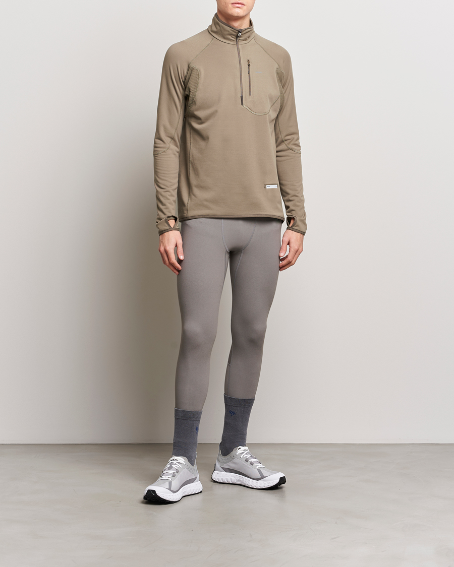 Uomini | Maglieria | Satisfy | GhostFleece Half Zip Smoky Quartz