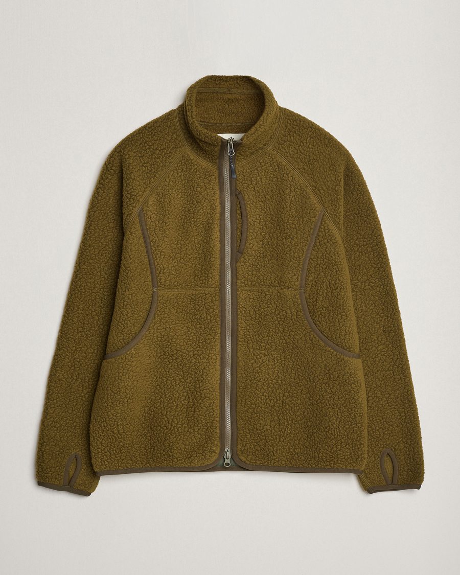 Uomini | Maglieria | Snow Peak | Thermal Boa Fleece Jacket Olive