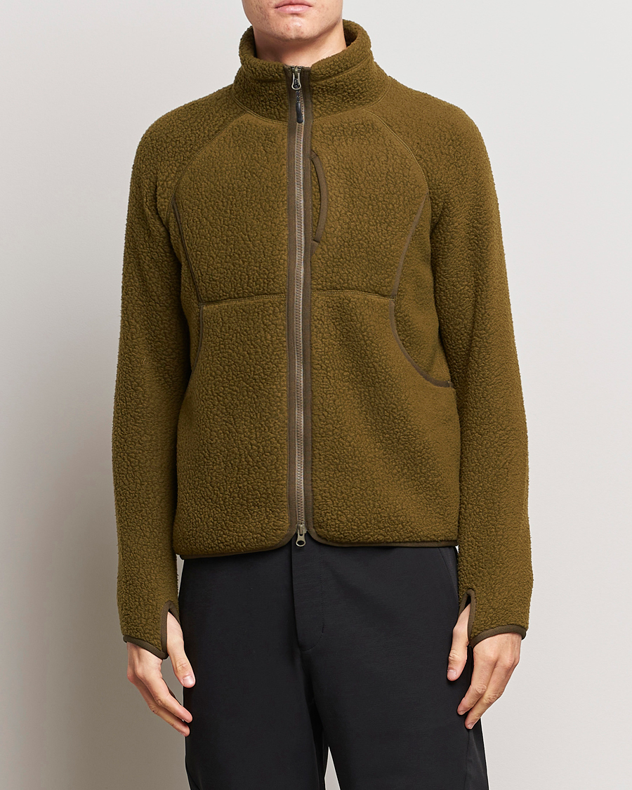 Uomini | Maglieria | Snow Peak | Thermal Boa Fleece Jacket Olive