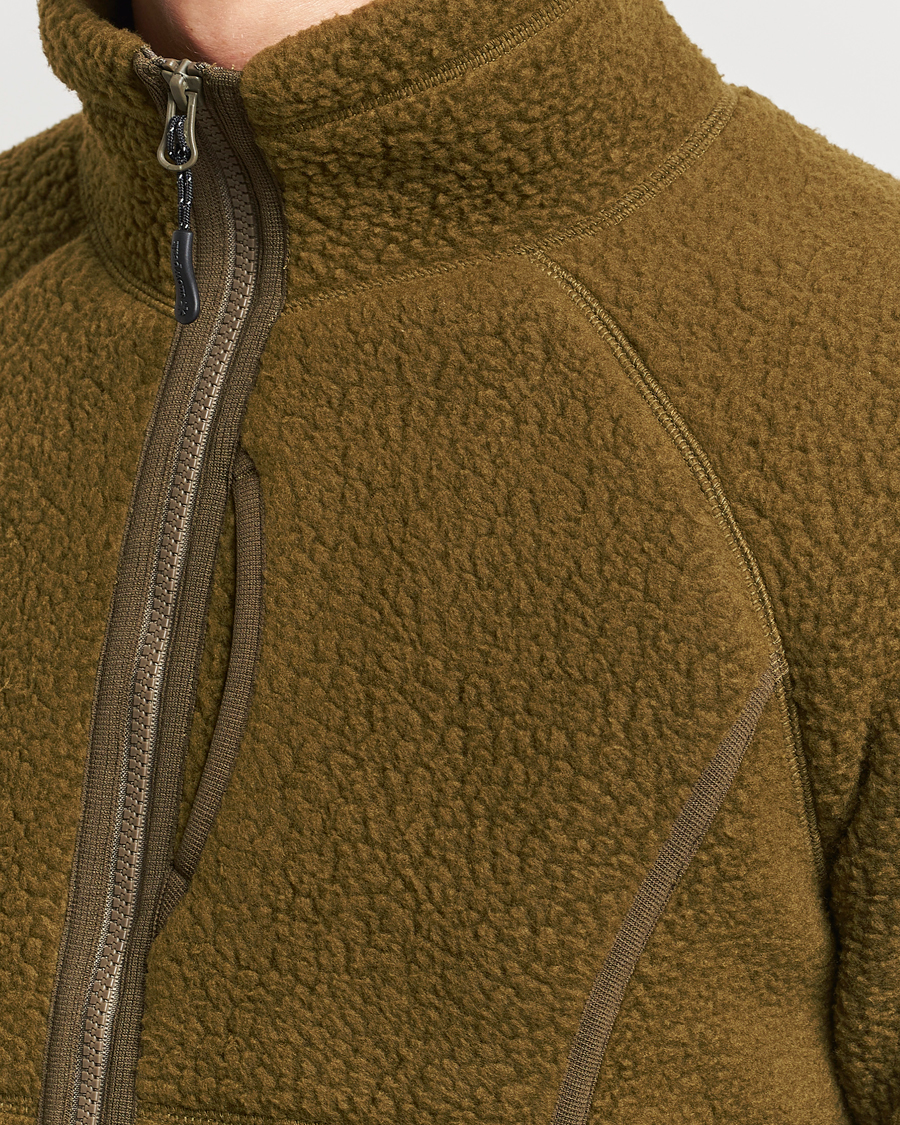 Uomini | Maglieria | Snow Peak | Thermal Boa Fleece Jacket Olive