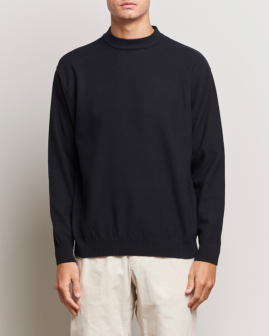 Uomini | Maglieria | Snow Peak | Cotton Blend Pullover Black