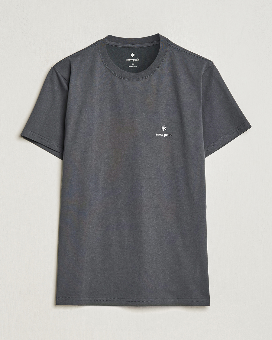 Uomini | T-shirt | Snow Peak | Logo T-Shirt Charcoal
