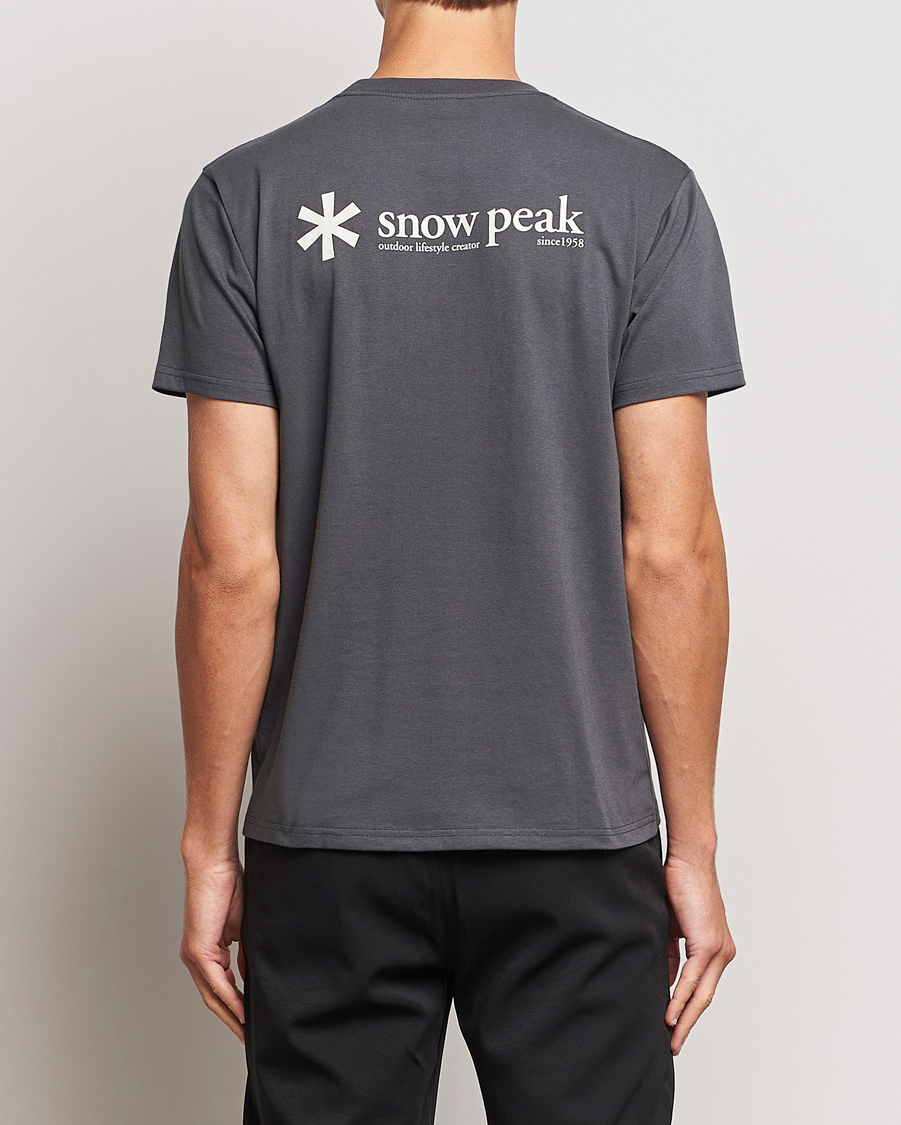 Uomini | T-shirt | Snow Peak | Logo T-Shirt Charcoal