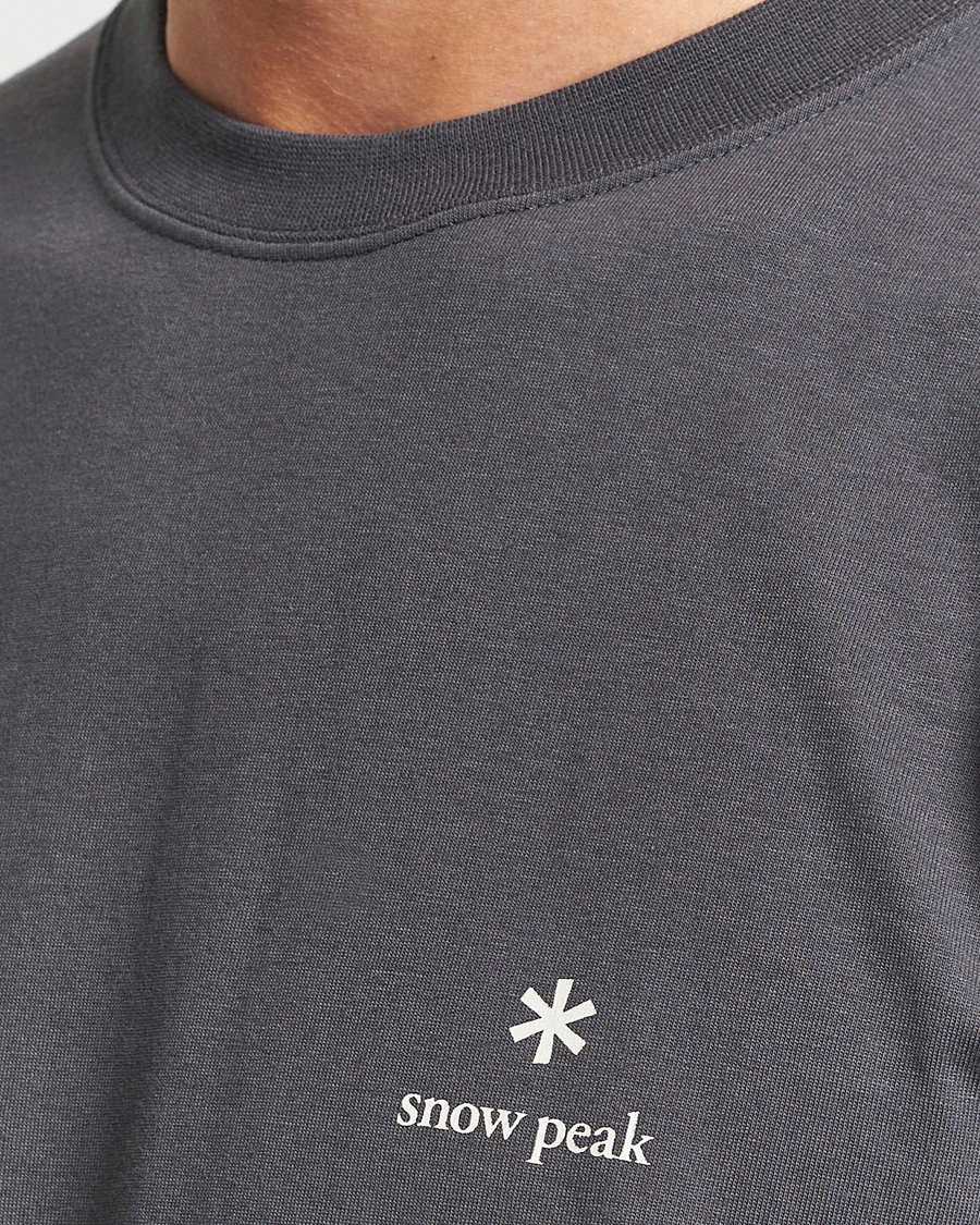 Uomini | T-shirt | Snow Peak | Logo T-Shirt Charcoal
