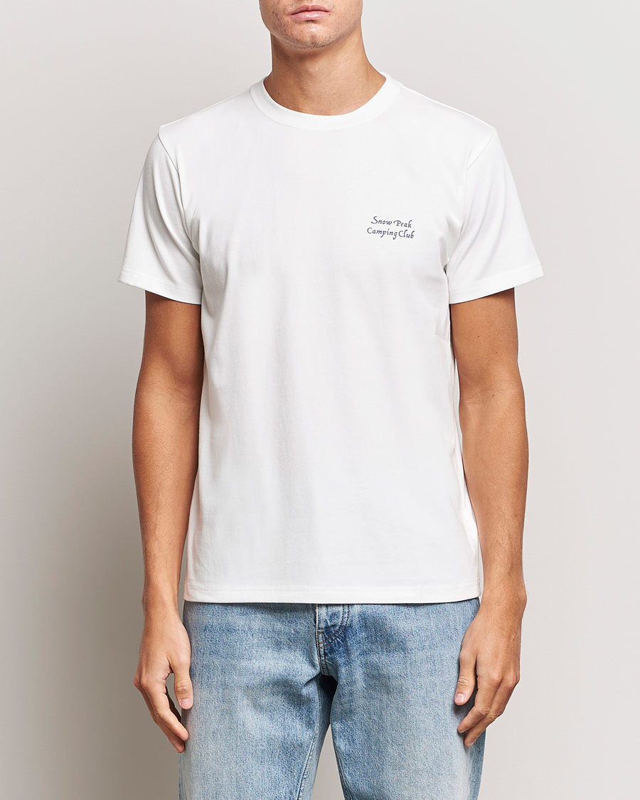 Uomini | T-shirt | Snow Peak | Camping Club T-Shirt White