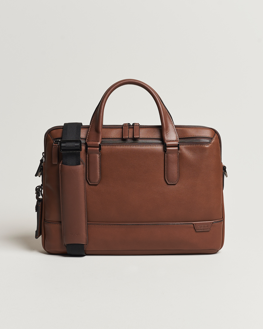 Uomini | Borse | TUMI | Harrison Sycamore Slim Leather Brief Cognac