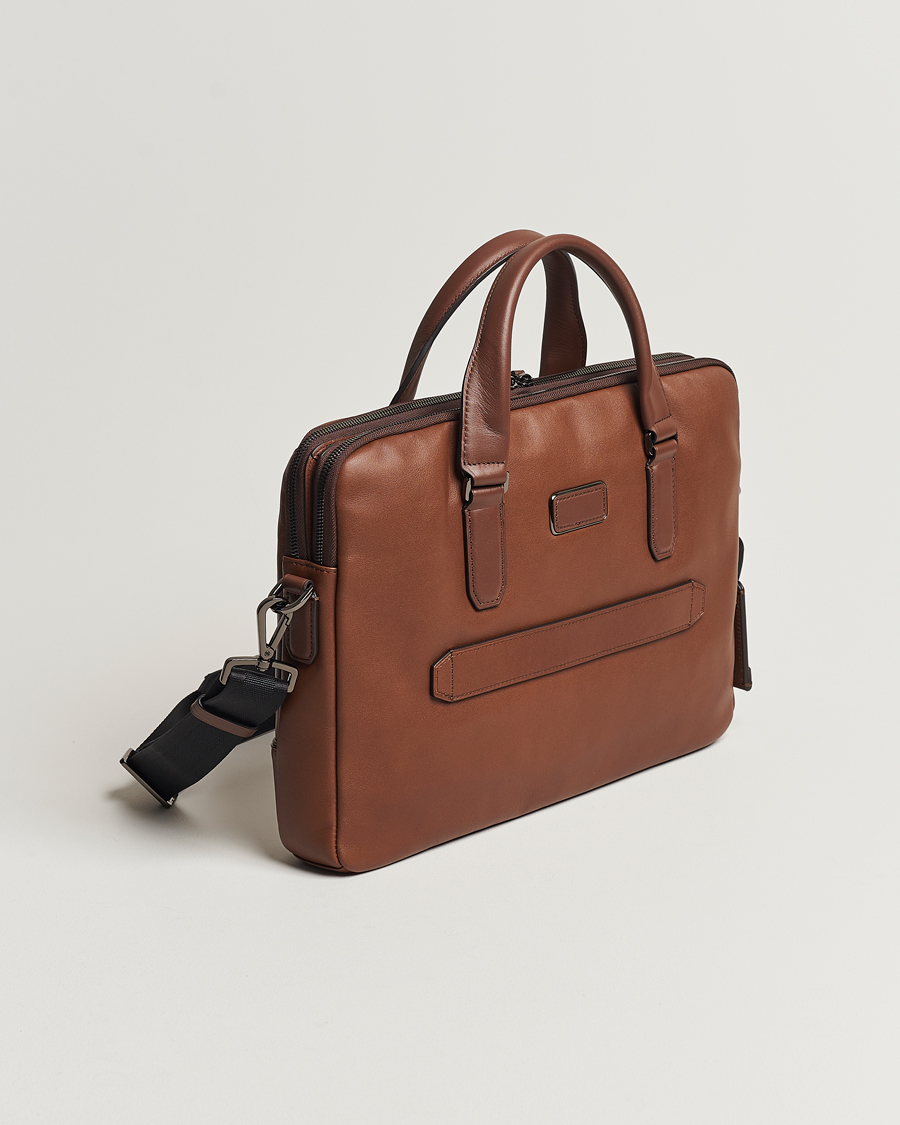Uomini | Borse | TUMI | Harrison Sycamore Slim Leather Brief Cognac