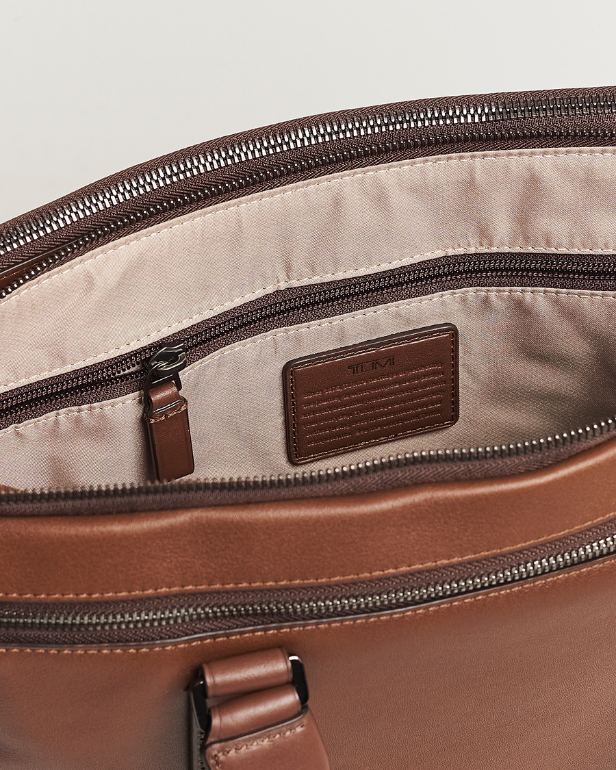 Uomini | Borse | TUMI | Harrison Sycamore Slim Leather Brief Cognac