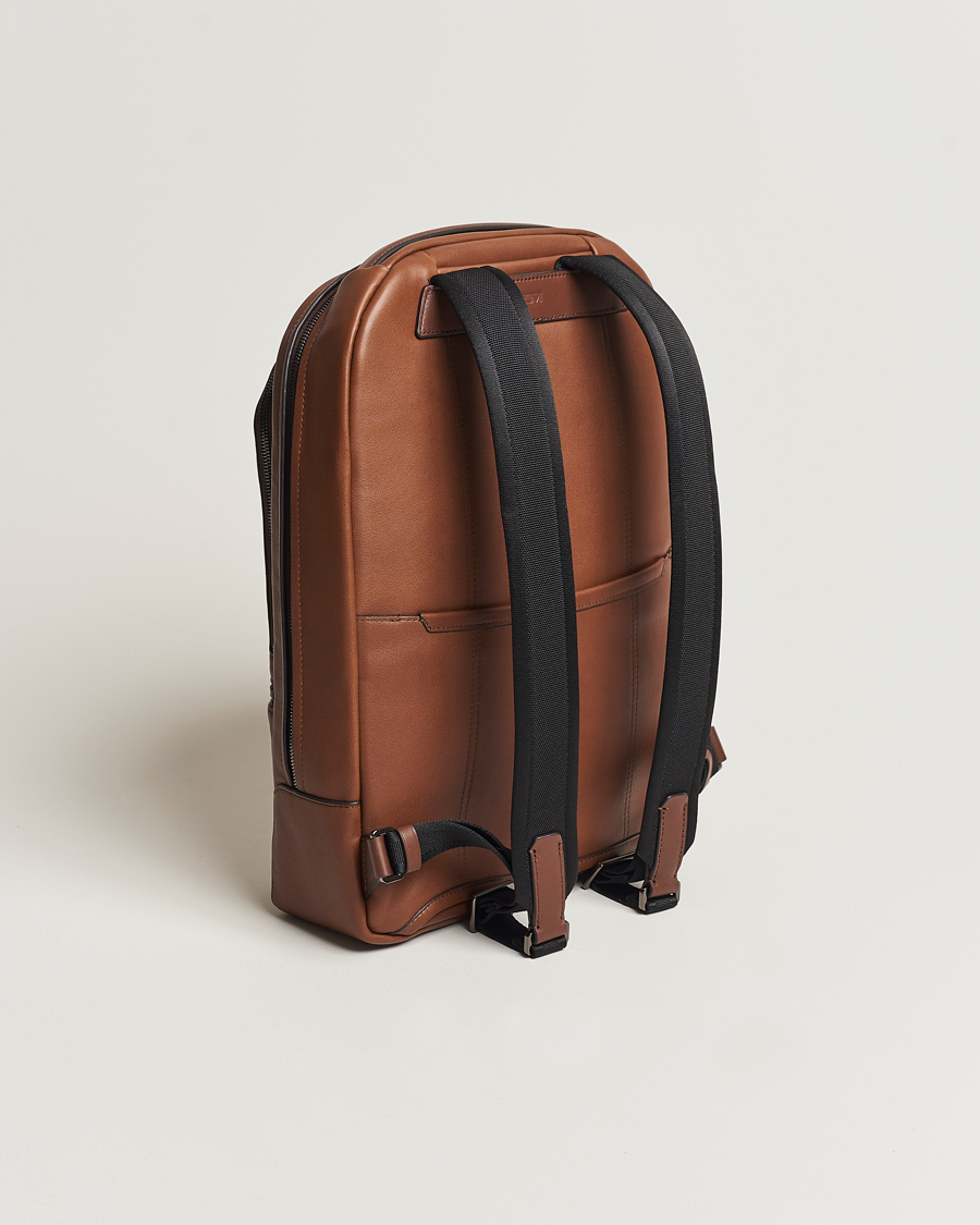 Uomini | Borse | TUMI | Harrison Bradner Leather Backpack Cognac