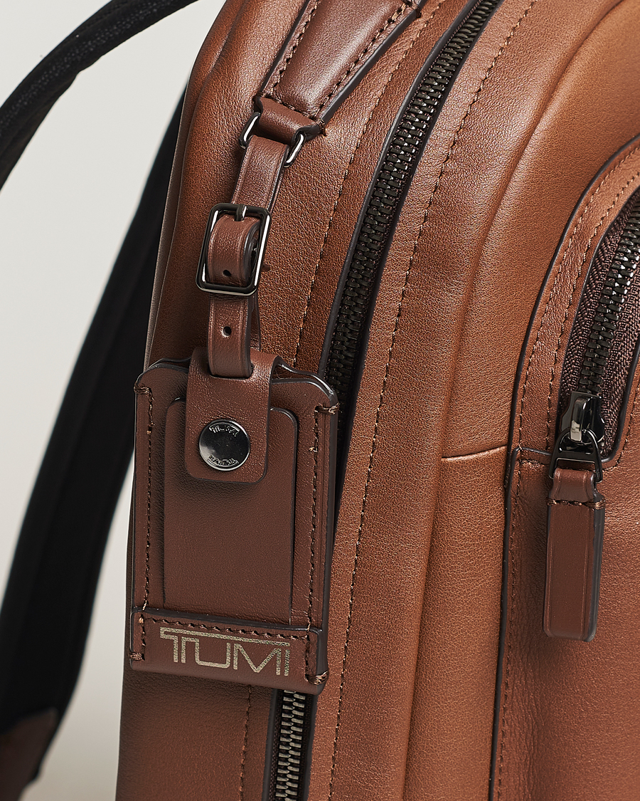 Uomini | Borse | TUMI | Harrison Bradner Leather Backpack Cognac